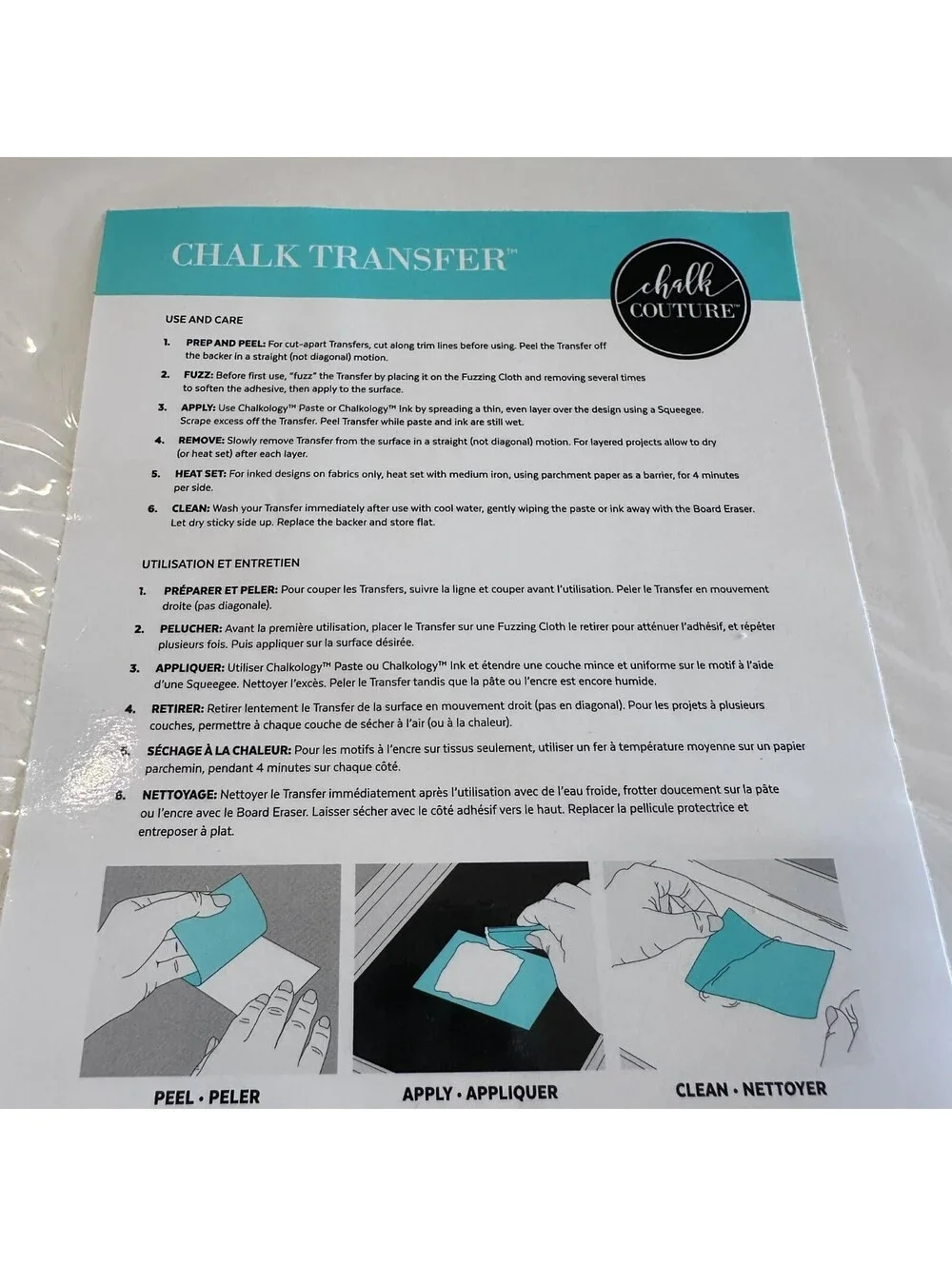 Chalk Couture Chalk Transfer Lot of 11 Reusable Stencils Assorted Designs New